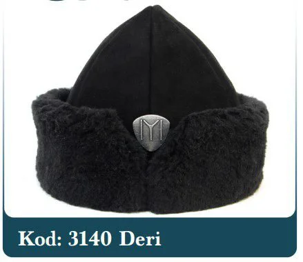 36970577-f55c-4a70-986e-3d22e3c1f8a8-1.jpg Geleneksel Hakiki Deri ve Kürklü Osmanlı Börk Şapka - Detay Görsel 70