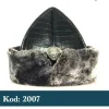 470ae467-63b4-44b3-9fa0-ef580525174d.jpg Geleneksel Hakiki Deri ve Kürklü Osmanlı Börk Şapka - Detay Görsel 6