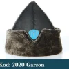 99b1dde56dac031fae328990ba0331db1078951fa340b317aac7fde0861be143-1.jpg Geleneksel Hakiki Deri ve Kürklü Osmanlı Börk Şapka - Detay Görsel 56