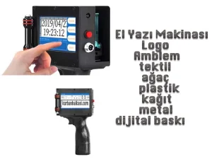 Taşınabilir Portatif El Tipi Kodlama & Yazı Makinesi (Inkjet)