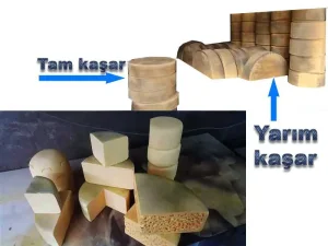 Kars Eski Kaşar Peyniri Vitrin Maketi (Tam Teker - 12 kg)