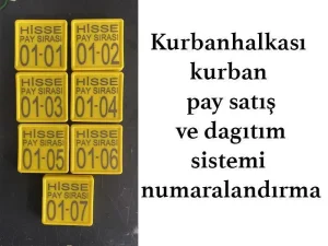 Kurban Pay Satış ve Dağıtım Numaralandırma Sistemi