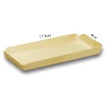 Dikdörtgen Doğal Ahşap Tabak 17.5x8 cm (10'lu Paket)
