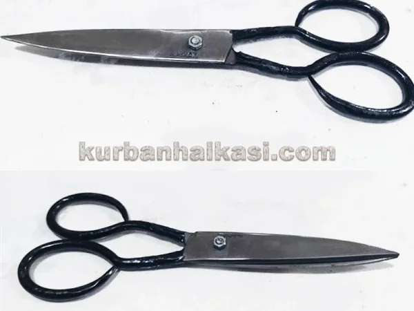 Terzi-makasi-kumas-bez-celik-makas-kucuk-boy-el-yapimi2.jpg El Yapımı Dövme Çelik Terzi Makası (Küçük Boy)