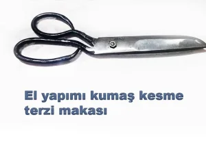 El Yapımı Dövme Çelik Terzi Makası (Orta Boy)