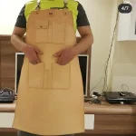 4 mm Vaketa Hakiki Deri Ağır Kasap & Dönerci Önlüğü