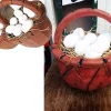Yumurta-ve-sepeti-ile-vitrinlere-dekor_1.jpg Geleneksel Örgü Tel Yumurta Taşıma Sepeti