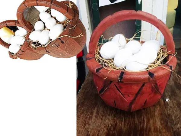 Yumurta-ve-sepeti-ile-vitrinlere-dekor_1.jpg Geleneksel Örgü Tel Yumurta Taşıma Sepeti