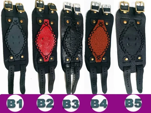 bileklikler-schema1.jpg Geleneksel Ay-Yıldız / Bozkurt Baskılı Deri Bileklik - Detay Görsel 1