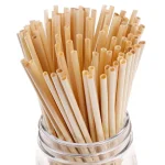Doğal Buğday Sapı Pipet 15 cm (100'lü Paket)