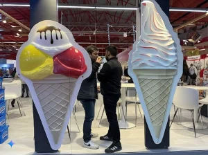 Dış Mekan Reklam & Vitrin Tipi Dev Dondurma Külahı Maketi