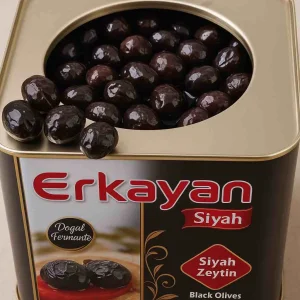 Doğal Sofralık Kahvaltılık Siyah Zeytin (10 kg / 20 kg Teneke)