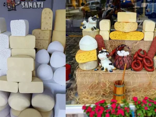 kutuk-tereyagi_1.jpg Şarküteri Vitrin Tipi Geleneksel Kütük Tereyağı Maketi - Detay Görsel 4
