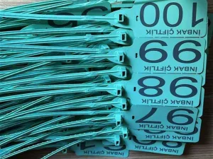 Kurban Pay ve Karkas Numaralandırma Kelepçe Etiketi
