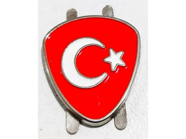 rozet-bayrak.jpg Geleneksel Ay-Yıldız / Bozkurt Baskılı Deri Bileklik - Detay Görsel 21