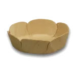 Yuvarlak Doğal Ahşap Sunum Tabağı (10'lu Paket)