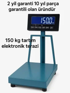 150 kg Siperli Elektronik Depo Terazi Baskülü